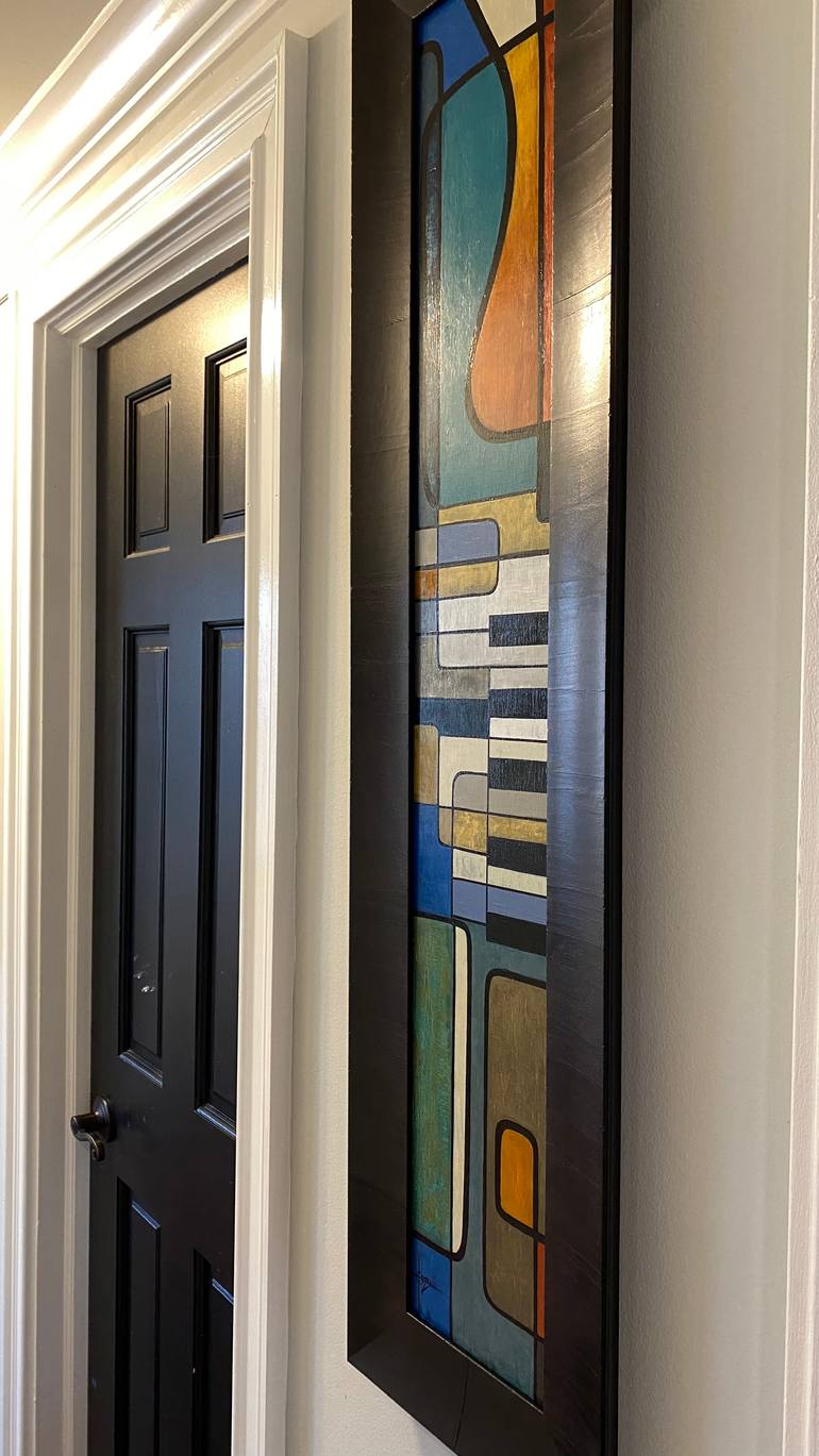 Original Cubism Music Painting by Erika Lozano