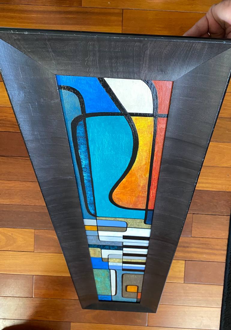 Original Cubism Music Painting by Erika Lozano
