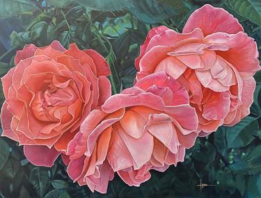Original Realism Garden Paintings by Erika Lozano