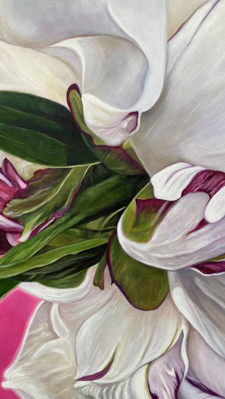 Original Realism Floral Painting by Erika Lozano
