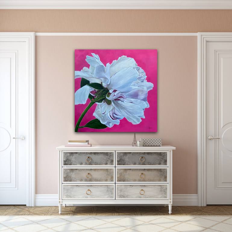 Original Realism Floral Painting by Erika Lozano