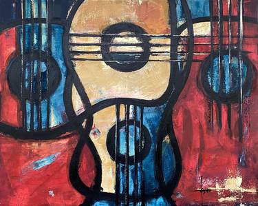 Original Abstract Expressionism Music Paintings by Erika Lozano