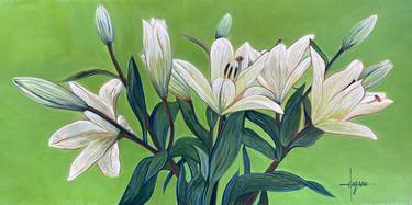 Original Impressionism Floral Paintings by Erika Lozano