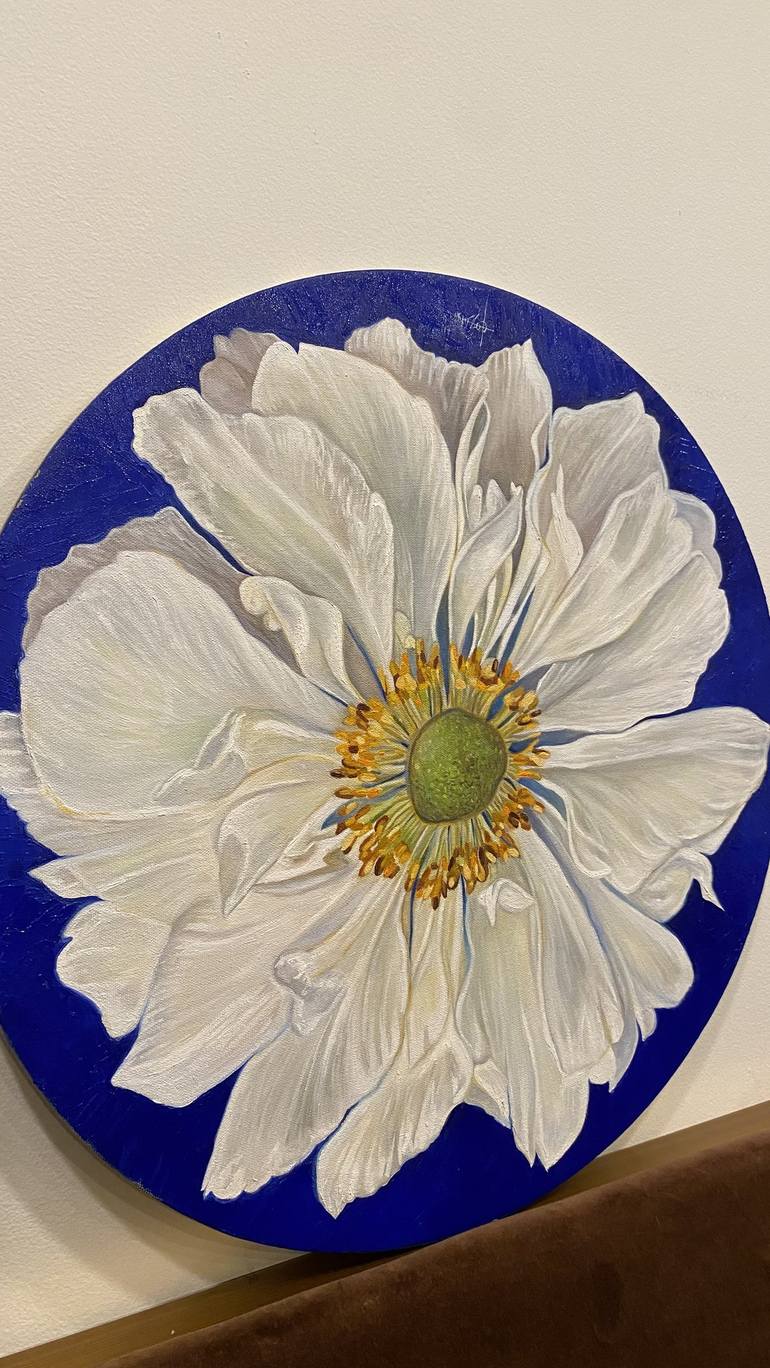 Original Contemporary Floral Painting by Erika Lozano