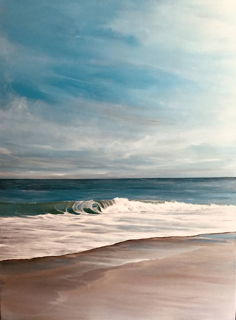 Original Fine Art Seascape Painting by Victoria Obolensky