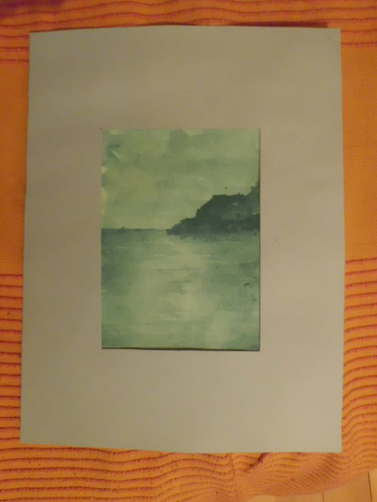 Original Minimalism Landscape Painting by Milica Commercon