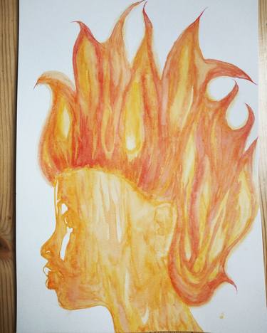 Girl on fire thumb