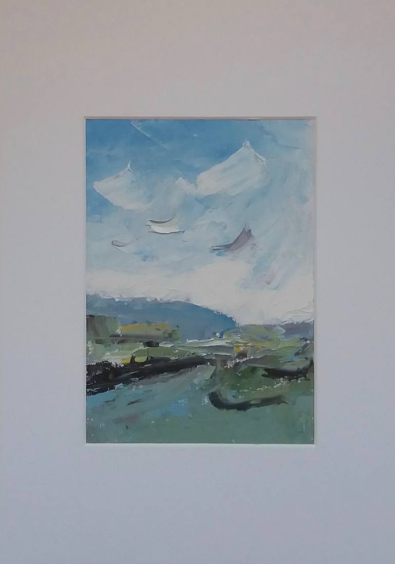 Original Abstract Landscape Painting by Alan Daysh
