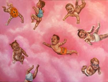 Print of Realism Children Paintings by Jeanne Hille-Hayden