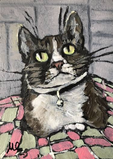 Print of Cats Paintings by Marina Egorova