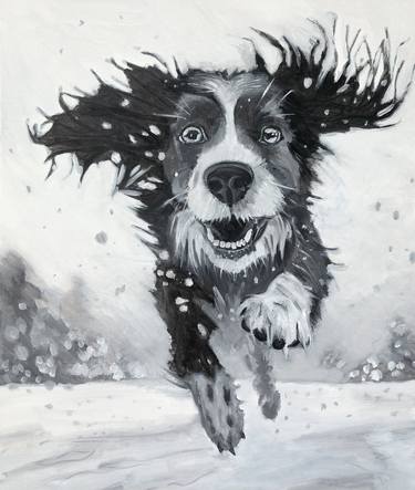 Print of Dogs Paintings by Marina Egorova