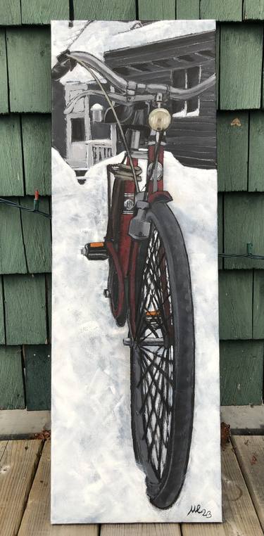 Original Conceptual Bicycle Paintings by Marina Egorova