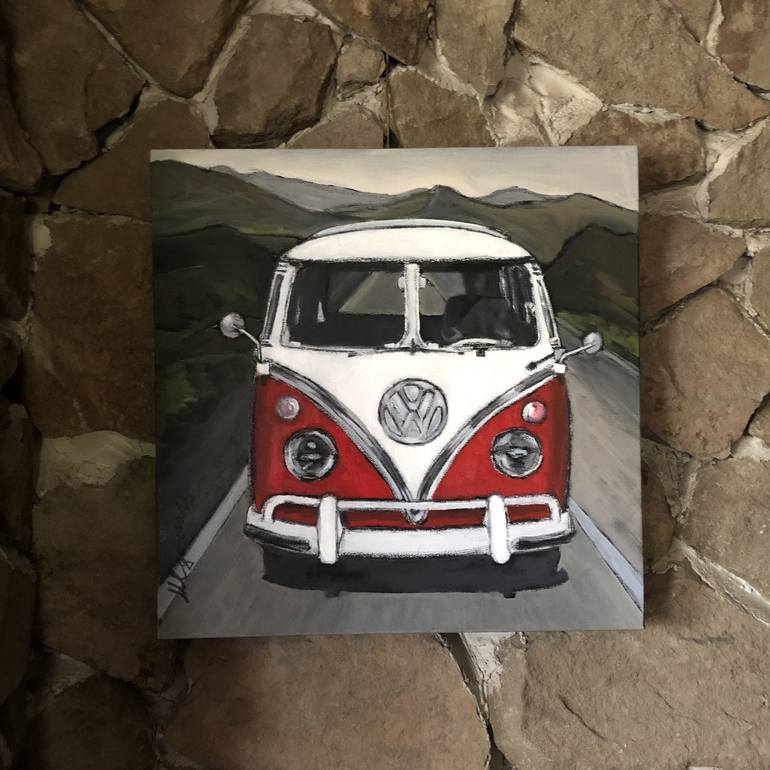 Original Automobile Painting by Marina Egorova