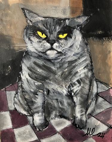 Original Cats Paintings by Marina Egorova