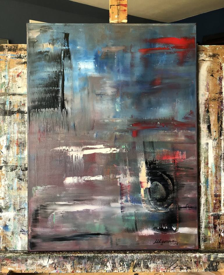 Original Abstract Expressionism Abstract Painting by Marina Egorova