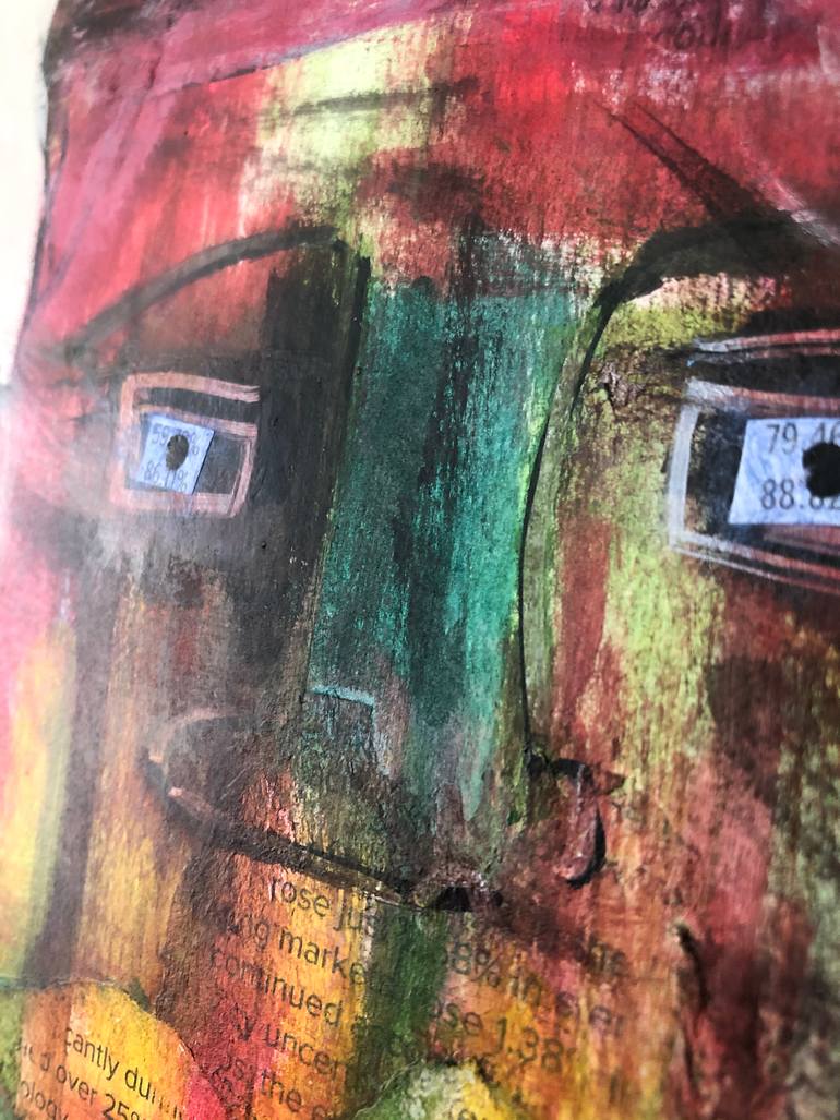 Original Abstract Expressionism People Painting by Marina Egorova