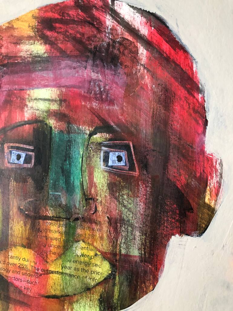 Original Abstract Expressionism People Painting by Marina Egorova
