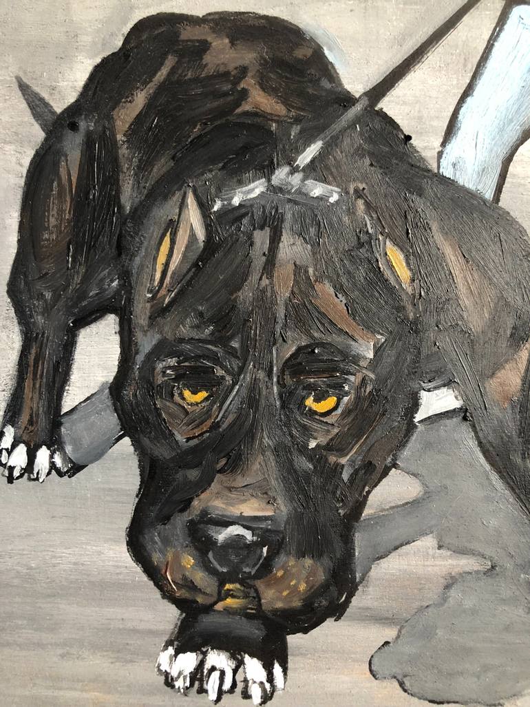 Original Figurative Animal Painting by Marina Egorova