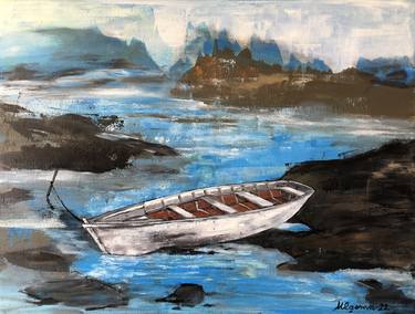 Print of Boat Paintings by Marina Egorova