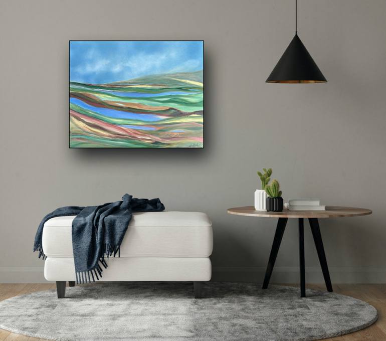 Original Abstract Expressionism Landscape Painting by Christine Hyde