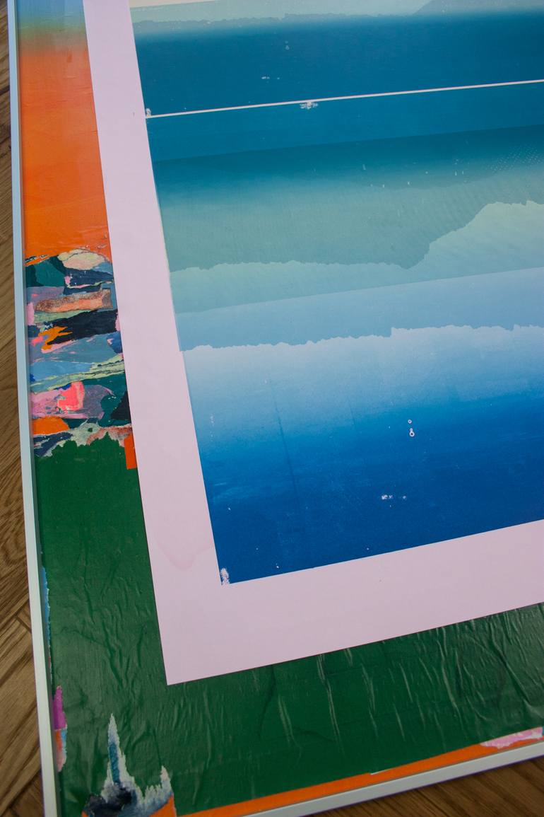 Original Abstract Landscape Mixed Media by Angus Vasili