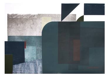 Original Abstract Architecture Printmaking by angus vasili