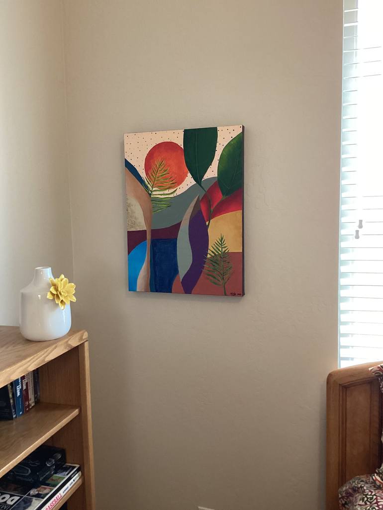 Original Art Deco Abstract Painting by Mitch Nye