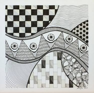Original Abstract Patterns Drawings by Mitch Nye