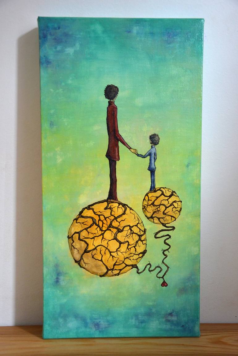 Original Illustration Children Painting by Marianne Faguy