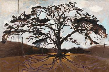 Original Expressionism Tree Paintings by H Jasper Latane