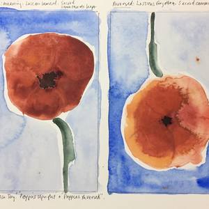Armistice Day - Poppies Upright and Poppies Reversed