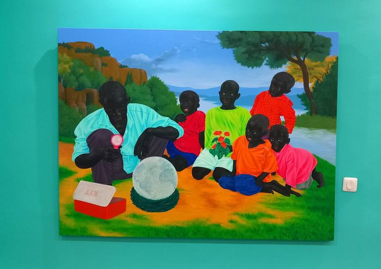 Original Children Painting by Aziseh Emmanuel