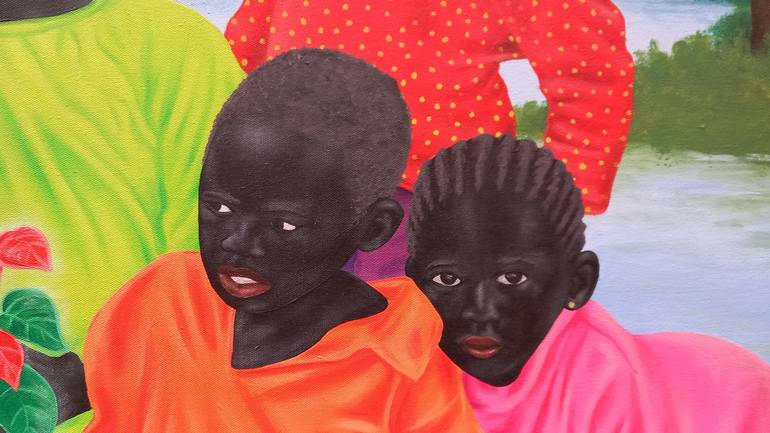 Original Children Painting by Aziseh Emmanuel