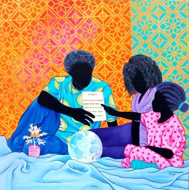 Original Conceptual Children Paintings by Aziseh Emmanuel