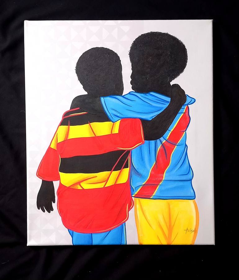 Original Conceptual Children Painting by Aziseh Emmanuel