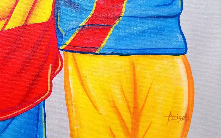 Original Conceptual Children Painting by Aziseh Emmanuel