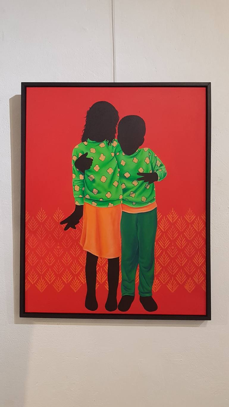 Original Children Painting by Aziseh Emmanuel