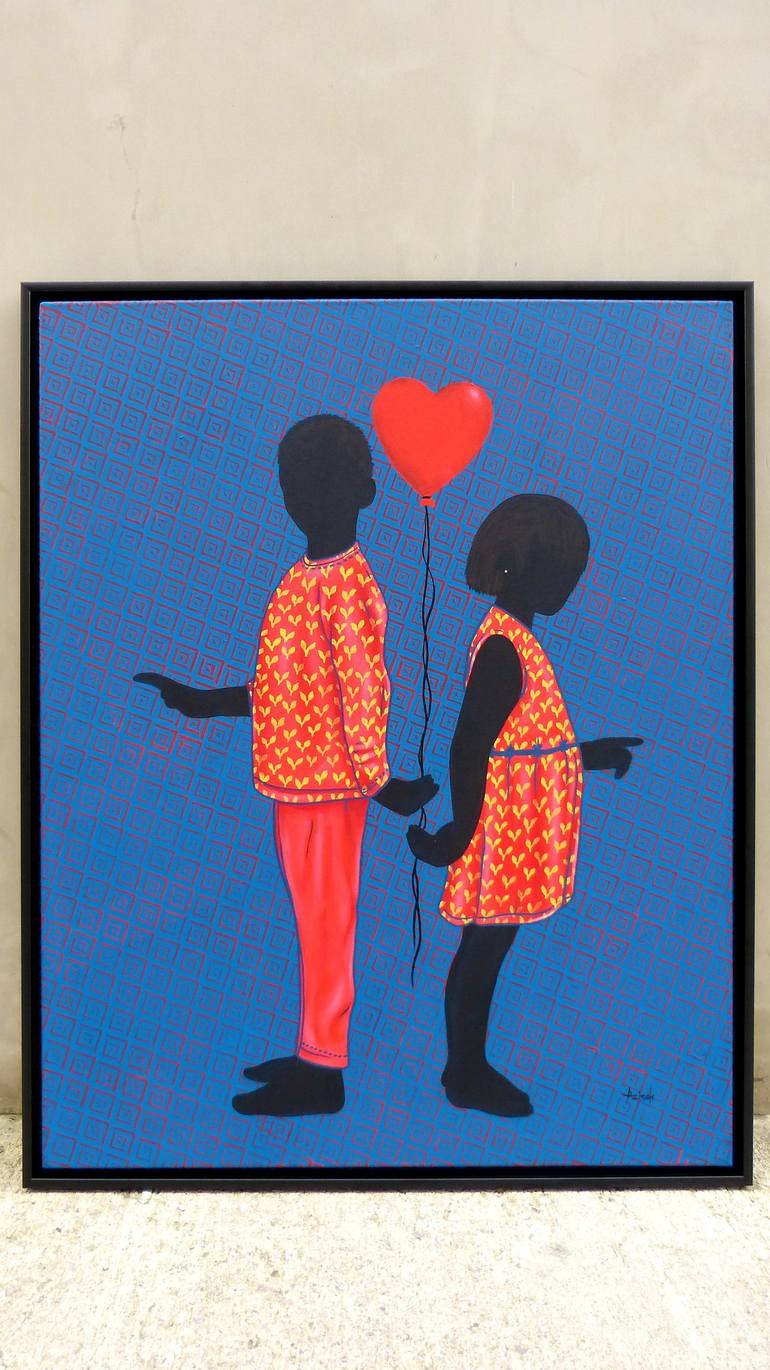 Original Children Painting by Aziseh Emmanuel