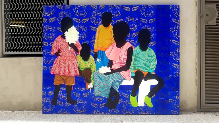 Original Conceptual Children Painting by Aziseh Emmanuel