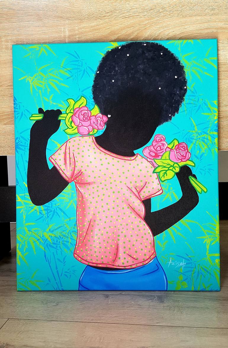 Original Children Painting by Aziseh Emmanuel