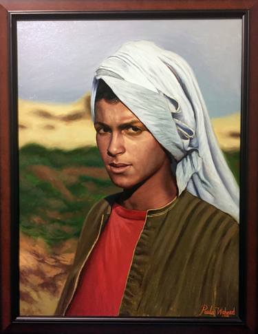 Original Portrait Painting by Paula  Waheed