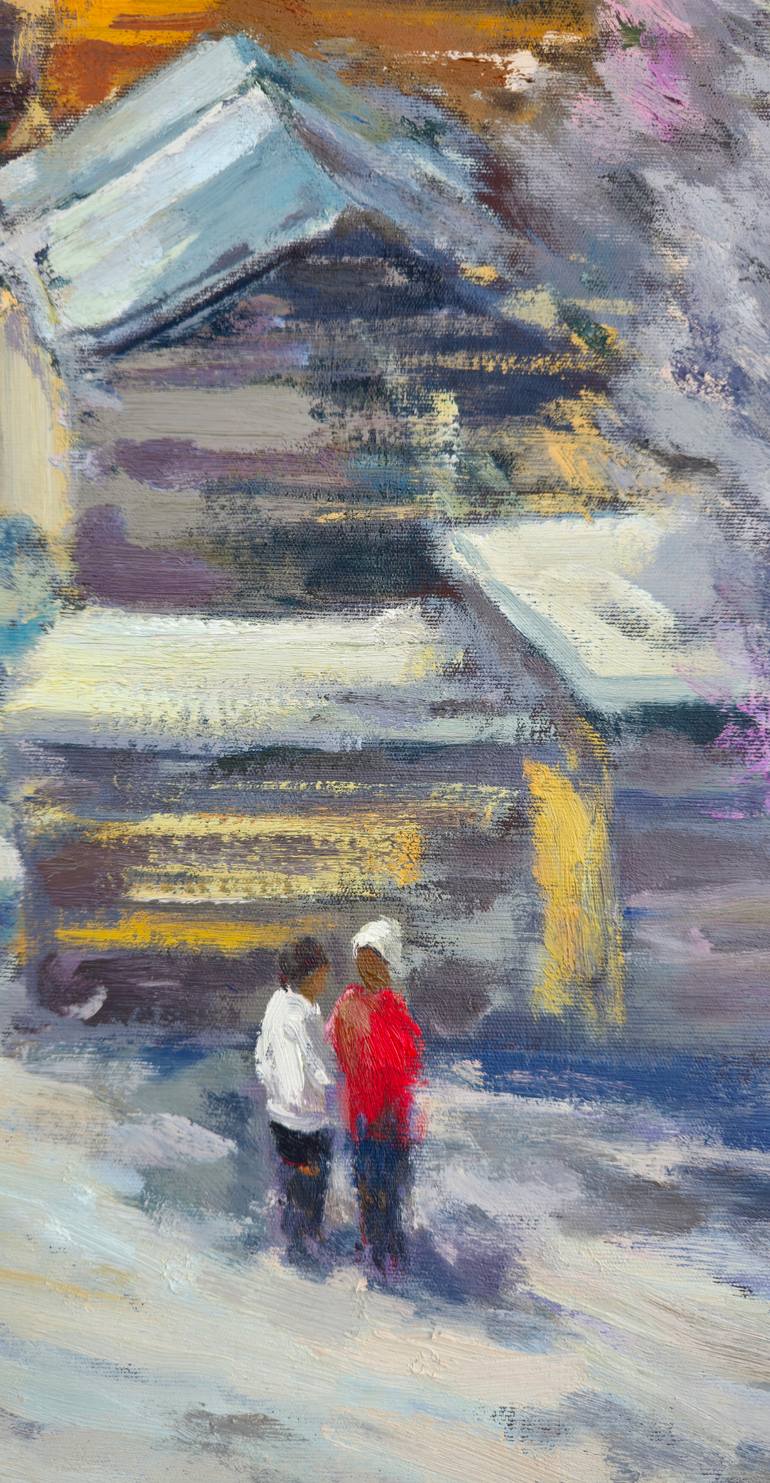 Original Impressionism Architecture Painting by Ara Hakobyan