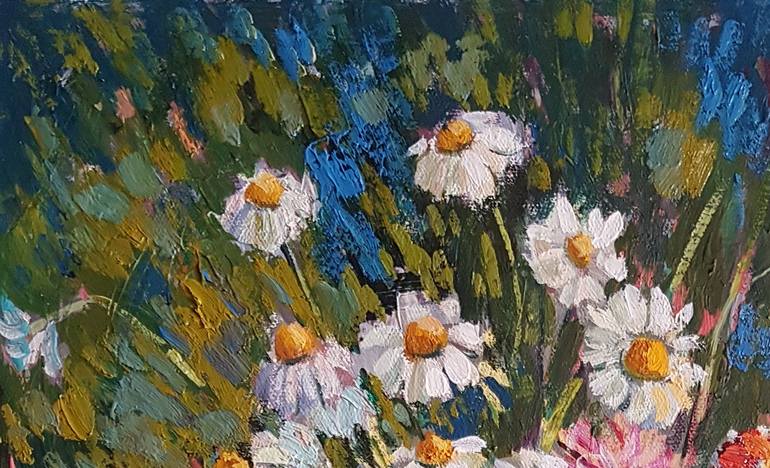 Original Impressionism Floral Painting by Ara-Hrachya Hakobyan