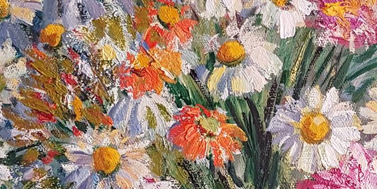 Original Impressionism Floral Painting by Ara-Hrachya Hakobyan