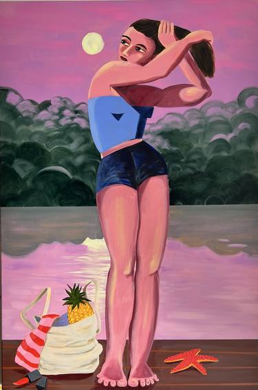 Original Expressionism Women Paintings by Vanessa Van Meerhaeghe