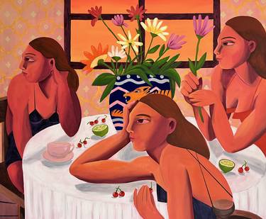 Original Expressionism Women Paintings by Vanessa Van Meerhaeghe
