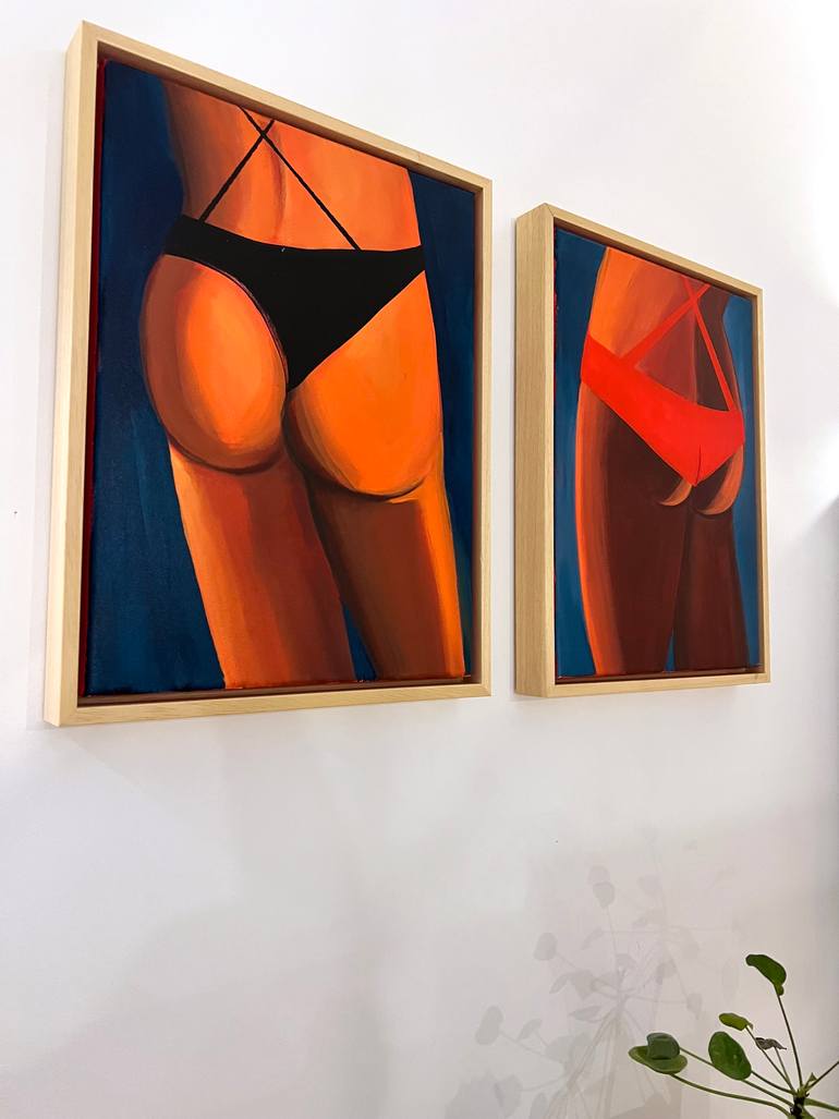 Original Figurative Women Painting by Vanessa Van Meerhaeghe