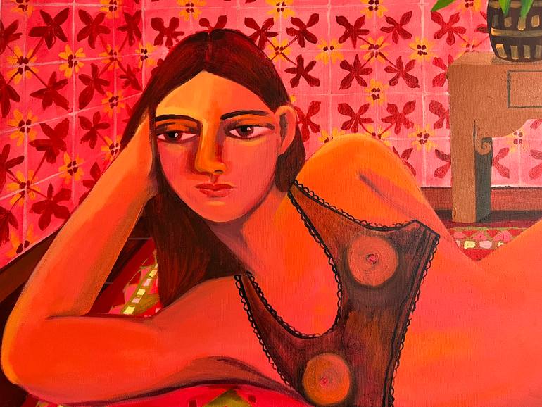 Original Contemporary Women Painting by Vanessa Van Meerhaeghe