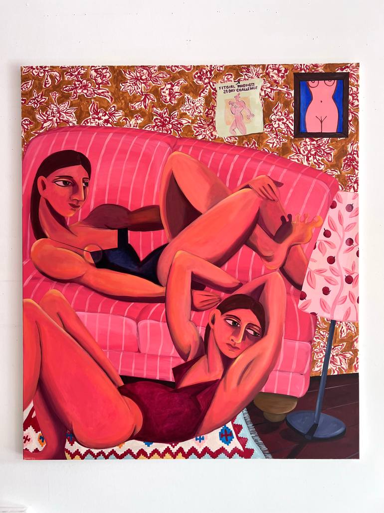 Original Contemporary Women Painting by Vanessa Van Meerhaeghe