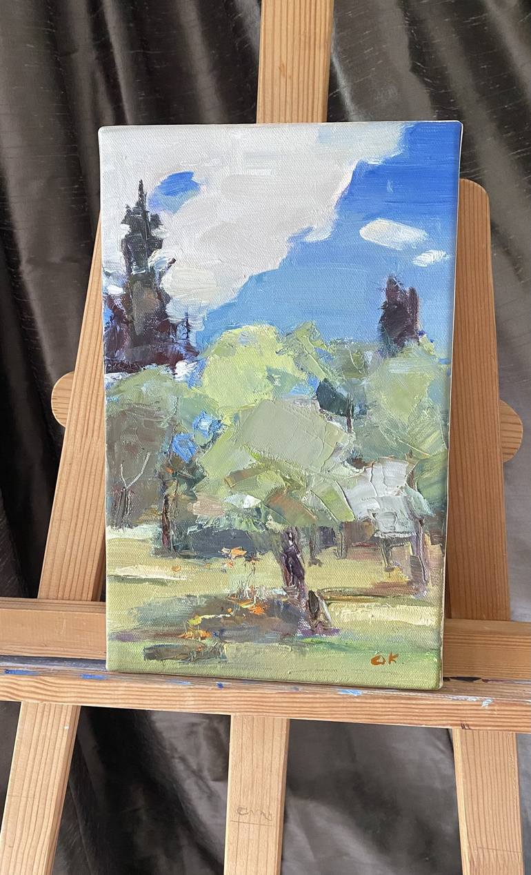 Original Impressionism Landscape Painting by Olga Korneeva